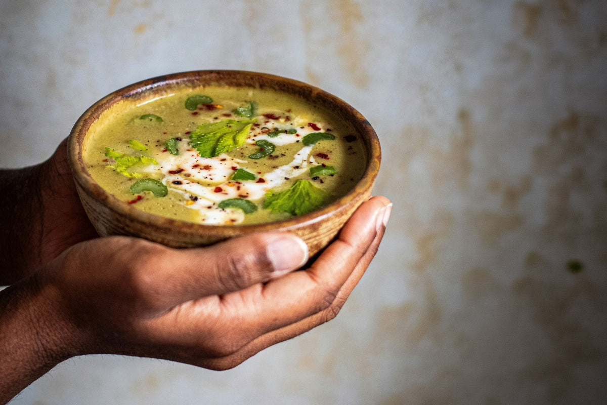 Faye’s Immunity Soup - Made with seasonal veggies and True Biome gut support