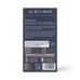 Back of an Ancient + Brave Wild Collagen box displays product details, whole-body health benefits, dosage instructions, certifications, and a gray box with white and gold text. Icons emphasize sustainability and Type I Hydrolyzed Marine Collagen quality.