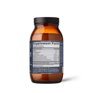A brown glass bottle with a black lid is shown. The white and gray label reads "True Hydrate" by Ancient + Brave, displaying Supplement Facts for a mineral blend—serving size, electrolytes, and daily values in English text.