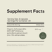 Ancient + Brave True Ashwagandha Supplement Facts: 2-capsule serving, 30 servings per container. Each serving provides 600mg organic KSM-66 ashwagandha root extract—an adaptogen to support balance. One-month supply.