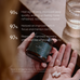 A person holds a jar labeled Triple Magnesium+ Capsules by Ancient + Brave and two capsules. Text shows 91% improved sleep, 97% better focus and recovery in a small trial. A glass of water on the table highlights relaxation benefits.
