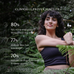 A woman with dark hair sits outdoors amid greenery. A clinical study found Ancient + Brave True Collagen helped 80% feel more energized, 77% notice less hair breakage, and 70% see better sleep quality.