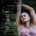 A woman with closed eyes stretches as text highlights True Collagen Sachets by Ancient + Brave: 80% felt more energized, 77% had less hair breakage, and 70% saw better sleep—supporting whole body health. Clinical trial details below.