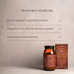 A brown glass jar of Ancient + Brave True Nightcap and its packaging rest on a beige background. Text highlights a soothing blend with zinc for cognition and magnesium for the nervous system—perfect for your Rest Ritual.