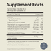 The Ancient + Brave True Hydrate Sachets supplement facts label features a black and cream design, shows one sachet per serving (12 calories), highlights key electrolytes for active lifestyles, ingredient list, and provides a 15-day supply.