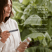 A woman holds a water bottle and Ancient + Brave True Hydrate Sachet against green plants, promoting a mineral blend with electrolytes for active lifestyles. Text highlights clinically proven hydration, less fatigue, and reduced inflammation.