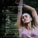 A woman with short hair stretches outdoors. Text highlights the clinically proven benefits of Ancient + Brave Wild Collagen Sachets, showing increased joint comfort, energy, and recovery support from a clinical trial.
