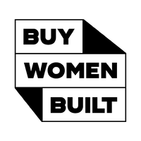 A simple black outline of a house with a tree on the left side, and a large cloud above the house and tree. The design uses basic shapes and thick lines against a white background.