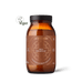 A brown glass jar labeled Ancient + Brave True Nightcap features gold text, a geometric design, and a Vegan logo. It contains a soothing lemon and blackcurrant flavored advanced nutrient nightcap powder.