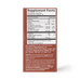 The Supplement Facts label on Ancient + Brave True Nightcap shows nutrition info per 2 tsp (6g) serving, highlighting key nutrients, calories, daily values, ingredients, distributor address, and safety warnings in white text on a brown background.