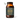 A brown glass jar labeled Ancient + Brave US True Biome features a geometric face design, emphasizing vegan benefits and dietary supplement support for gut health and digestive regularity.